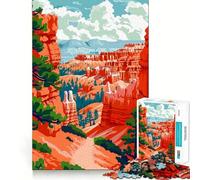 Rompecabezas de 1000 Piezas con diseño de la Naturaleza del Cañón Bryce Juego armar,ejercitar el Cerebro,Divertido y Relajante Regalo Ideal para Navidad (50x75cm)