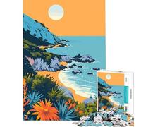 Rompecabezas de 1000 Piezas con diseño de la Naturaleza del Océano Pacífico Juego práctico y Divertido para Cultivar la Paciencia Regalos artísticos para la decoración del hogar Tamaño 75x50cm