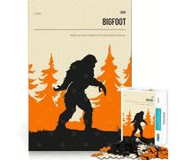 Rompecabezas de 1000 Piezas con diseño de la Portada del Libro de Bigfoot,Arte de Corte Exacto,Juguete para desarrollar la Capacidad cognitiva,Juego Relajante para el Tiempo de Juego,Regalo