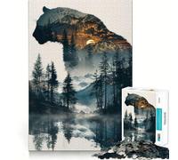 Rompecabezas de 1000 Piezas con diseño de Leopardo Negro,articulaciones Finas,Ideal para divertirte,estimular la Mente,Jugar tranquilamente 38x52cm