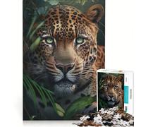 Rompecabezas de 1000 Piezas con diseño de Leopardo y IA generativa Ideal para Relajarse interactuar con Otros Padres o familias y Regalar a Amigos y Familiares 38x26cm