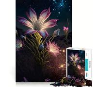Rompecabezas de 1000 Piezas con diseño de Lirio Rosa y Blanco para Adultos Juguete para ejercitar la Mente Diseño Casual y Relajante Colección de Arte para armar Pieza (38x26cm)