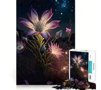 Rompecabezas de 1000 Piezas con diseño de Lirios Rosas y Blancos para Adultos y Adolescentes Ideal para Relajarse, calmarse y desconectar Corte Suave Regalo conmovedor (38x52cm)