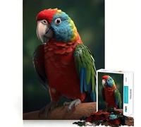 Rompecabezas de 1000 Piezas con diseño de Loro bebé en Percha Colorida para Adultos y Adolescentes Juguete de lógica para Relajarse Corte de precisión Regalo Ideal (38x52cm)