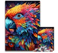 Rompecabezas de 1000 Piezas con diseño de Loro Colorido, desafiante Rompecabezas para Adolescentes, Juego Interactivo Divertido para Toda la Familia, 50x75cm/19,68x29,52 Pulgadas