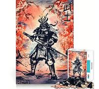 Rompecabezas de 1000 Piezas con diseño de Luchador samurái, Ideal para Adolescentes Juguete de lógica, Divertido y de fácil manejo Un Regalo Encantador (50x75cm)