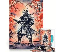 Rompecabezas de 1000 Piezas con diseño de Luchador samurái, Ideal para Adolescentes Juguete Divertido para Jugar Juntos Diseño Coleccionable con Corte preciso (38x52cm)