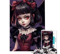 Rompecabezas de 1000 Piezas con diseño de Manga de Monstruos adorables Ayuda a ejercitar el Cerebro y a aliviar el estrés Juego práctico Apto para Mayores de 14 años (38x52cm)