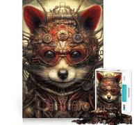 Rompecabezas de 1000 Piezas con diseño de Mapache biomecánico,Corte preciso,Arte Creativo,Juego fácil de Usar,decoración navideña (38x52cm)