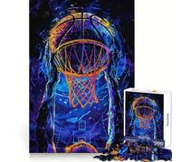 Rompecabezas de 1000 Piezas con diseño de Mate de Baloncesto para adolescentesPiensa Que el Tiempo de Entrenamiento está Bien empleadoBordes definidosRegalo Festivo (38x26cm)