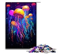 Rompecabezas de 1000 Piezas con diseño de Medusas salpicadas Adultos Ideal como Lista de Deseos de Navidad con Papá Noel para Adolescentes a Partir de 14 años 75 x 50 cm