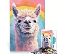 Rompecabezas de 1000 Piezas con diseño de Meme de Alpaca para Adolescentes Juego de Memoria Divertido Componentes Resistentes y fáciles de Transportar (38x52cm)