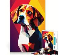 Rompecabezas de 1000 Piezas con diseño de mi Perro Beagle para Adolescentes Juguete de Habilidad para Rompecabezas Diversión compartida Corte preciso Decoración de Pared (38x26cm)