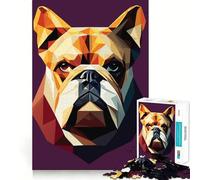 Rompecabezas de 1000 Piezas con diseño de mi Perro Bulldog para Adolescentes Juguete de Habilidad para armar Rompecabezas Diversión compartida Corte preciso Decoración de Pared (38x26cm)