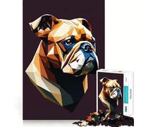 Rompecabezas de 1000 Piezas con diseño de mi Perro Bulldog para Adolescentes Juguete de Habilidad para armar Rompecabezas Diversión compartida Corte preciso Decoración de Pared (38x26cm)