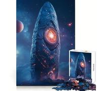 Rompecabezas de 1000 piezas con diseño de monolito espacial antiguo para adultos Ideal para ejercitar la mente disfrutar de momentos tranquilos y relajarse Bordes suaves Un regalo entrañable (38x52cm)