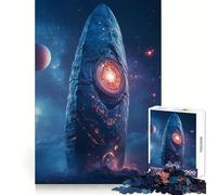 Rompecabezas de 1000 Piezas con diseño de monolito Espacial Antiguo Regalos para Adultos Diversión, Entretenimiento y pasatiempo Relajante Bordes precisos Regalo Memorable (50x75cm)