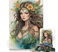 Rompecabezas de 1000 Piezas con diseño de Mujer fantástica en Acuarela para Adultos Estimula la Mente, fomenta la relajación y Proporciona un excelente Regalo (38x52cm)