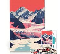 Rompecabezas de 1000 Piezas con diseño de Naturaleza de Alaska,Arte de Corte preciso,Ideal para estimular la Mente,Jugar,divertirse (38x52cm)