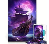 Rompecabezas de 1000 Piezas con diseño de Nave Espacial y Galaxia para Adultos y Adolescentes Juguete Mental para Relajarse y calmar Regalo 38x52cm
