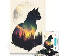 Rompecabezas de 1000 Piezas con diseño de Nebulosa de Gatos,Corte preciso,Juguete para desarrollar la Capacidad cognitiva,Ideal para el Tiempo Libre (38x52cm)