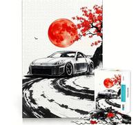 Rompecabezas de 1000 Piezas con diseño de Nissan Z Drifting, Estilo japonés, para Adultos Ideal para Mejorar la Memoria Un pasatiempo Relajante Corte Firme Fiestas (50x75cm)