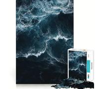 Rompecabezas de 1000 Piezas con diseño de Olas del océano para Adultos Juguete Inteligente para el hogar Decoración de Pared con Corte preciso (38x52cm)