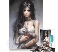 Rompecabezas de 1000 Piezas con diseño de Osito de Peluche,Juego de ingenio de Alta precisión,Troquelado,pasatiempo Fascinante para Momentos de Ocio (50x75cm)