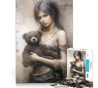 Rompecabezas de 1000 Piezas con diseño de Osito de Peluche para Adultos,Ideal para Mejorar la Mente,Cortado con láser para un Ajuste Actividad Divertida para Toda la Familia (50x75cm)