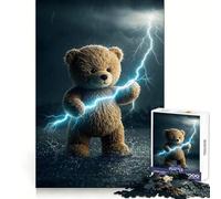 Rompecabezas de 1000 Piezas con diseño de Oso de Peluche con Poderes de Rayo para Adolescentes Ideal para desarrollar la Memoria, Relajarse y divertirse Diseño Atractivo y Sorprendente 38x52cm