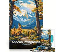 Rompecabezas de 1000 Piezas con diseño de Paisaje andino patagónico Argentino Juego de ingenio con Troquelado de Alta precisión Un pasatiempo Fascinante para los Momentos de Ocio (50x75cm)