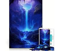 Rompecabezas de 1000 Piezas con diseño de Paisaje de Cascada Juguete Creativo para desarrollar la Creatividad Encaje Seguro sin Piezas Sueltas Actividad para Compartir en Familia (38x52cm)