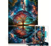 Rompecabezas de 1000 Piezas con diseño de Paisaje Espacial fantástico para Adultos y Adolescentes Juguete de lógica sólida Divertido y silencioso Corte de precisión Elige tu Deseo de Papá Noel