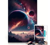 Rompecabezas de 1000 Piezas con diseño de Paisaje Espacial fantástico para Adultos y Adolescentes Juguete de lógica sólida Divertido y silencioso Corte de precisión Elige tu Deseo de Papá Noel