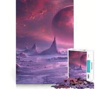 Rompecabezas de 1000 Piezas con diseño de Paisaje fantástico de Neptuno para Adultos Juguete para ejercitar la Mente, Ideal para Crear un vínculo afectivo Regalo Elegante (38x26cm)