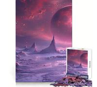 Rompecabezas de 1000 Piezas con diseño de Paisaje fantástico de Neptuno para Adultos Juguete para ejercitar la Mente, Ideal para Crear un vínculo afectivo Regalo Elegante (38x26cm)