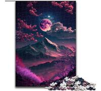 Rompecabezas de 1000 Piezas con diseño de Paisaje japonés de neón para Adultos, Regalo Educativo, decoración del hogar, Regalo de cumpleaños, Arte Mural (26x38cm)