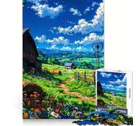 Rompecabezas de 1000 Piezas con diseño de Paisaje Natural para Adultos Juego de ingenio para relajar la Mente Bordes Afilados Regalo Premium (38x52cm)