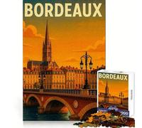 Rompecabezas de 1000 Piezas con diseño de Paisaje Urbano de Burdeos para Adolescentes Ideal para Pensar estratégicamente, Relajarse y divertirse Diseño Limpio y Alegre (38x26cm)