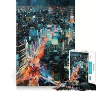 Rompecabezas de 1000 Piezas con diseño de Paisaje Urbano Nocturno para Adultos, de Logic Boost Toy Family Bond Premium Edge Warm Surprise (50x75cm)