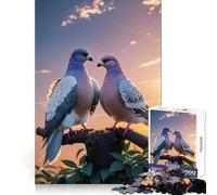 Rompecabezas de 1000 Piezas con diseño de Paloma al Amanecer para Adultos Ideal para Mejorar la Memoria, aliviar el estrés y armar (50x75cm)