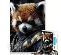 Rompecabezas de 1000 Piezas con diseño de Panda Rojo Guerrero para Adolescentes Ideal para Mejorar la Memoria, Relajarse y divertirse Diseño de Corte Firme Regalo Festivo (50x75cm)