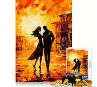 Rompecabezas de 1000 Piezas con diseño de Pareja romántica en un Paisaje Urbano para Adolescentes Ideal para Mejorar la Memoria, Relajarse, Jugar con precisión y Encontrar (50x75cm)