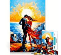 Rompecabezas de 1000 Piezas con diseño de Pareja romántica Junto al mar, Ideal para Adolescentes Un Juguete Que desafía la Mente, Relajante y Divertido Corte preciso Regalo Festivo (50x75cm)