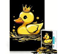 Rompecabezas de 1000 Piezas con diseño de Patito de Goma y Corona para Adultos y Adolescentes Juguete Educativo para el hogar Disfrute de un Corte de Calidad Regalo clásico (50x75cm)