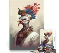 Rompecabezas de 1000 Piezas con diseño de Pavo, Ideal para Adolescentes, ejercita la Memoria y relaja Fiestas (38x26cm)