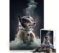 Rompecabezas de 1000 Piezas con diseño de Perro Astronauta para Adolescentes Ideal para Entrenar la concentración, Relajarse y Encontrar el Equilibrio Perfecto Un Regalo estupendo (50x75cm)