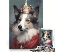 Rompecabezas de 1000 Piezas con diseño de Perro Border Collie para Adolescentes Ideal para Entrenar la concentración, Relajarse y Encontrar el Equilibrio Perfecto Un Regalo estupendo (50x75cm)