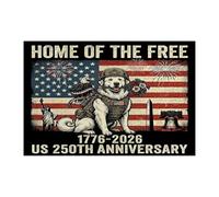 Rompecabezas de 1000 piezas con diseño de perro de los Grandes Pirineos del 250 aniversario para adultos, rompecabezas de madera para el Día de los Caídos del 4 de julio, decoración patriótica impresa
