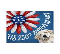 Rompecabezas de 1000 piezas con diseño de perro de los Grandes Pirineos del 250 aniversario para adultos, rompecabezas de madera de la independencia del 4 de julio, decoraciones patrióticas impresas